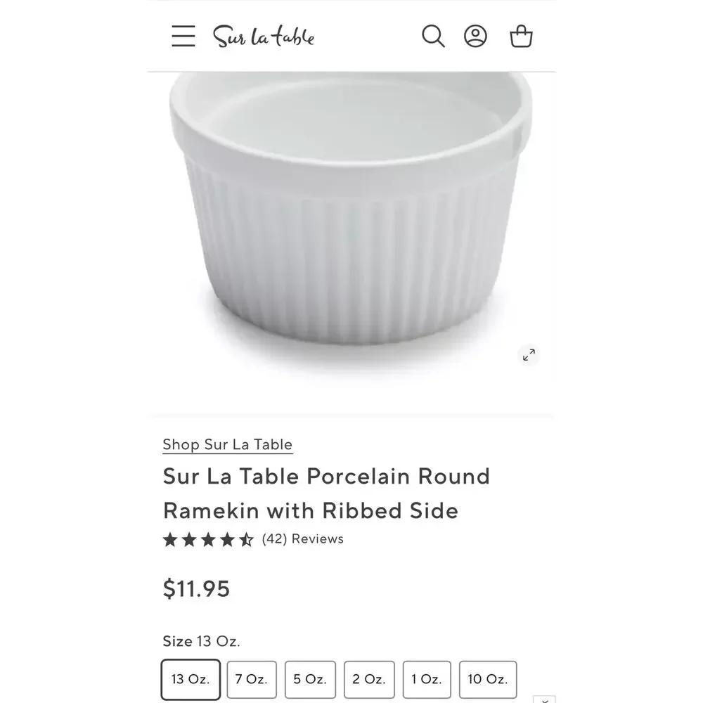 Sur La table set of 3 ramekins various sizes